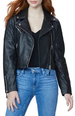 Danisa Crop Leather Jacket