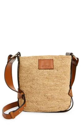 Mini Bayia Raffia Bucket Bag