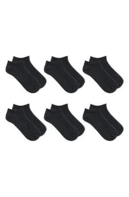 6-Pack Assorted No-Show Socks