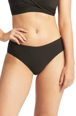 Textured Bikini Bottoms