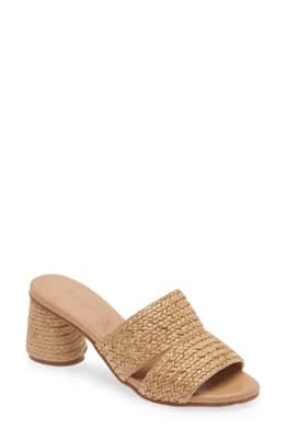 Raffia Slide Sandal
