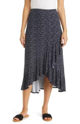 Flounce Midi Skirt