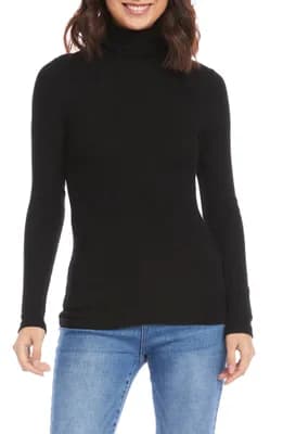 Rib Turtleneck Top