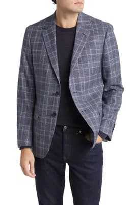 Plaid Wool Blazer