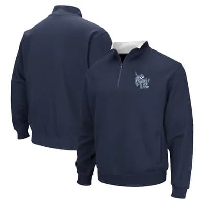 Men's Colosseum Navy Colorado School of Mines Orediggers Tortugas Quarter-Zip Top