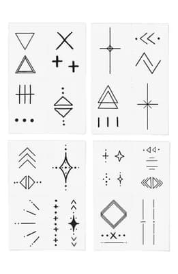 Linear Temporary Tattoos