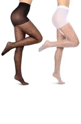 Mini Heart Assorted 2-Pack Sheer Tights