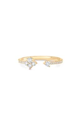 Dujour Diamond Cluster Open Ring