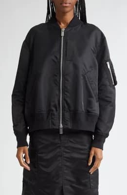 Nylon Twill Bomber Jacket
