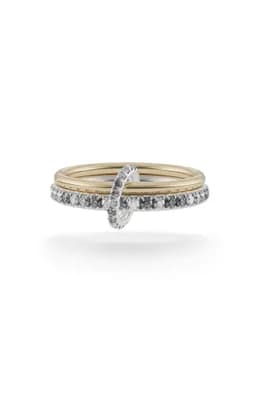 Astrid Gris Diamond Linked Stack Ring