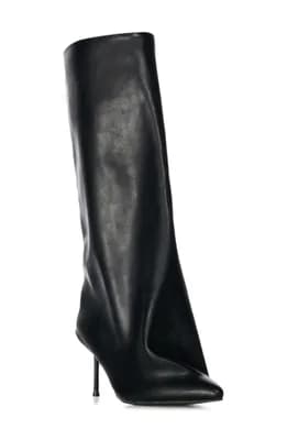 Couture Crazy Pointy Toe Knee High Boot