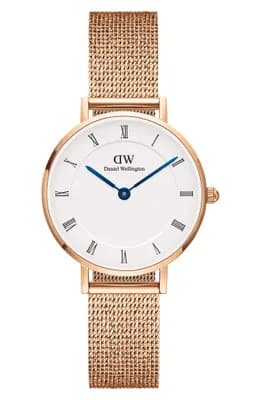 Petite Mesh Strap Watch, 28mm