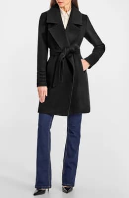 Alpaca & Wool Wrap Coat