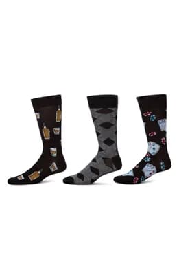 Hobby Assorted 3-Pack Crew Socks