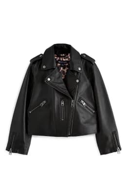 Kids' Leather Moto Jacket