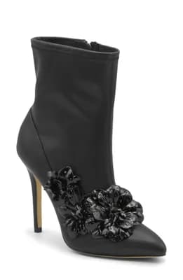 Perla Flower Pointed Toe Bootie