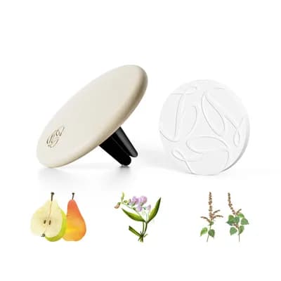 Freesia Cream Lambskin Car Diffuser and Insert