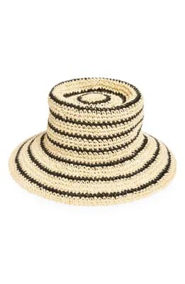 Stripe Packable Lantern Hat