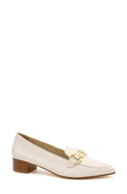 Amarone Pointed Toe Bit Loafer Pump