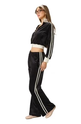 Velour Track Pants