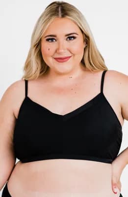 Plus Sized Adjustable Strap Swim Bra