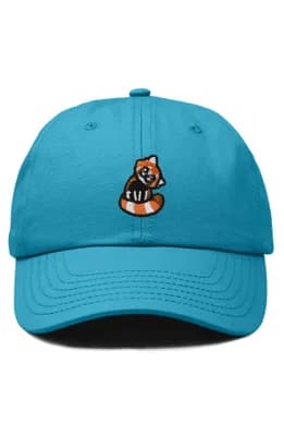 Red Panda Embroidered Dad Hat