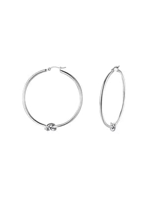 Knot Hoop Earrings