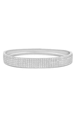 Five Row Pavé Bangle Bracelet