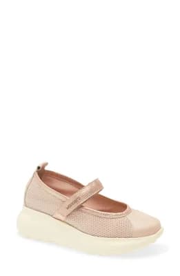 Mesh & Leather Flat