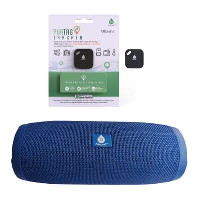 Wireless Audio & Smart Tracking Essentials Speaker and Purtag Bundle