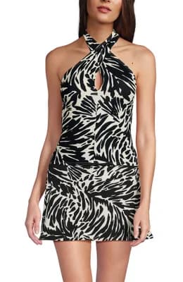 Criss Cross Halter Tankini Swimsuit Top