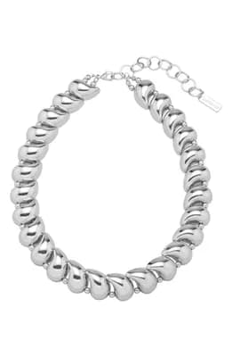 Teardrop Beaded Statement Necklace