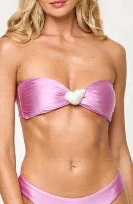Luminescent Strapless Bikini Top