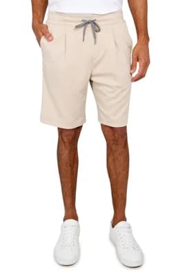 Slim Fit Solid Drawstring Shorts