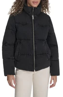 Western Denim Puffer Jacket