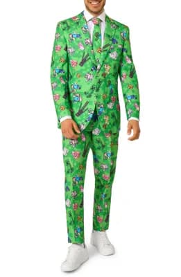 x Minecraft Slim Fit Two-Piece Suit & Tie Set