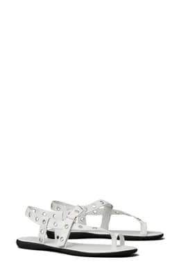 Eyelet Toe Ring Sandal