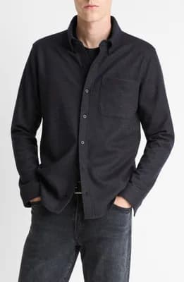 Plaid Button-Down Shirt