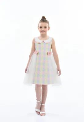 Spring Gingham Tulle Dress