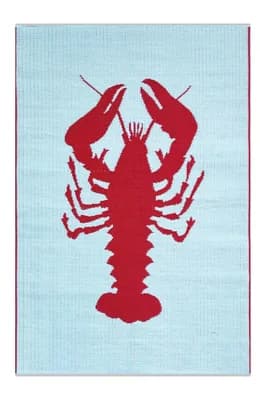 Lobster Aqua & Red