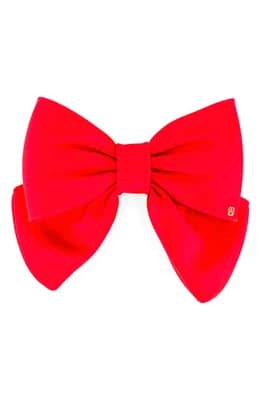Silk bow barette