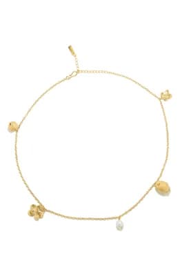 Tumbled Multi Charm Necklace