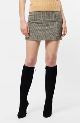 Houndstooth Miniskirt