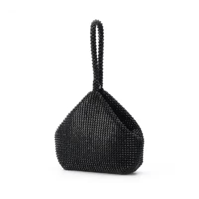 Rhinestone Covered Handle HandBag
