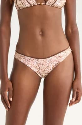 Decorative High Cut Bikini Bottoms