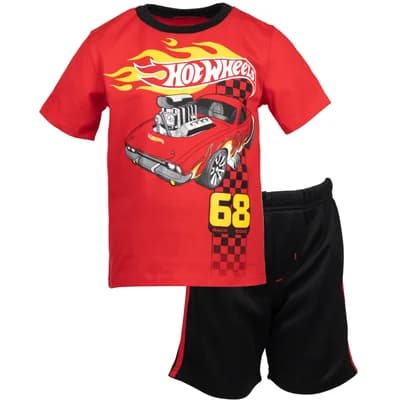 T-Shirt & Athletic Mesh Shorts Set