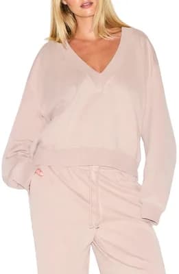 V-Neck Fleece Pullover