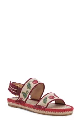 Cherryfic Double Strap Slingback Espadrille Sandal