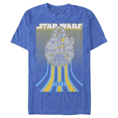 Men's Star Wars Retro Falcon Speed Graphic T-Shirt