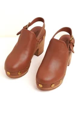 Hari Platform Slingback Studded Clog